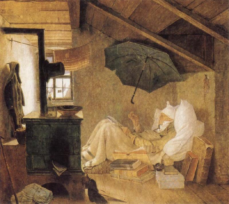 Carl Spitzweg The Poor Poet china oil painting image